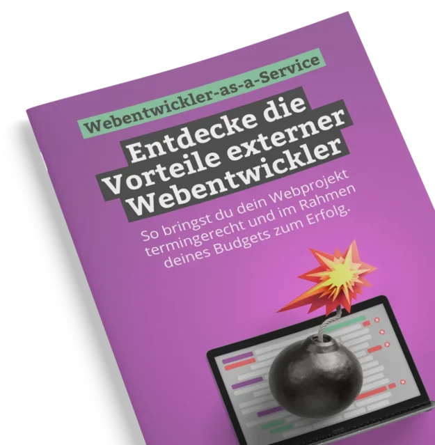 Vorteile externer Webprojekte - Broschüre von Patrick&Friends